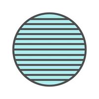 Whole symbol color icon. Sliced circle. Abstract metaphor. Isolated vector illustration