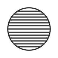 Whole symbol linear icon. Thin line illustration. Sliced circle contour symbol. Vector isolated outline drawing