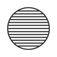 Whole symbol linear icon. Thin line illustration. Sliced circle contour symbol. Vector isolated outline drawing