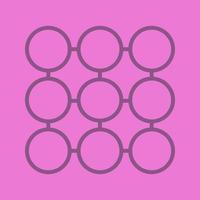 Structure symbol color linear icon. Composition abstract metaphor. Thin line contour symbols on color background. Vector illustration