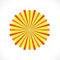 Rays, beams element. Sunburst, starburst shape background. Circular geometric. Abstract circular geometric shape. illustration - Vector