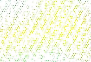 Light Green, Yellow vector backdrop with dots.