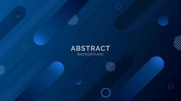 Fondo de formas geométricas degradado azul abstracto vector