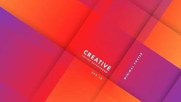 Abstract purple and orange vector background. composition with gradient