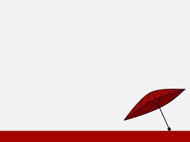 Japanese Culture Day Background or Greeting Card Design. Illustration of Wagasa or Japanese traditional umbrella on a white background, and a copy space area. vector