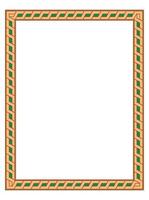 Floral Ornament certificate frame vector