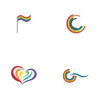 vector illustration of LGBT logo symbol template - vector
