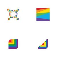 vector illustration of LGBT logo symbol template - vector