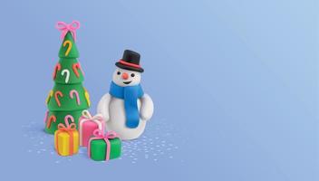 Snowman Christmas Plasticine Composition vector