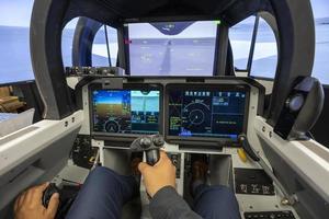 NASA aircraft cockpit display photo