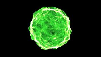 Green fractal ball video