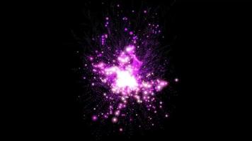 effet de particules violettes video