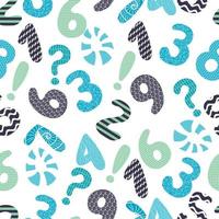 pattern  voluminous numbers vector