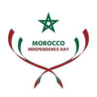 Morocco independence day vector