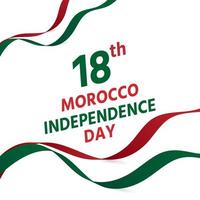 The ribbon floats beautifully in morocco vector