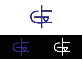 Plantilla de imagen vectorial de diseño de logotipo o icono de letra inicial cfa vector