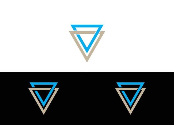 Initial Letter V Logo or Icon Design Vector Image Template