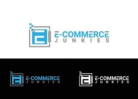 E-Commerce Logo or Icon Design Vector Image Template