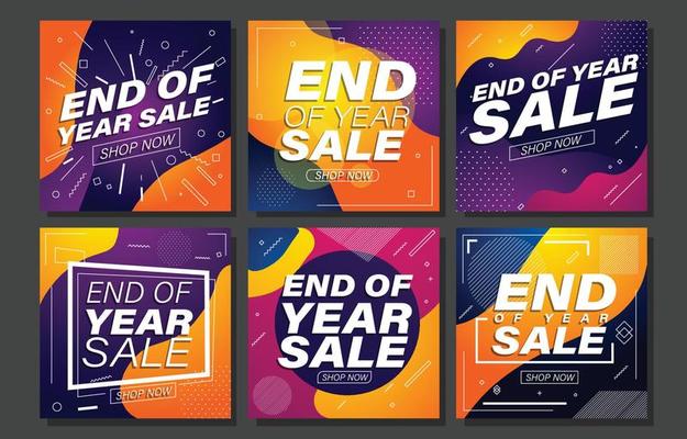 End of Year Sale Social Media Posts