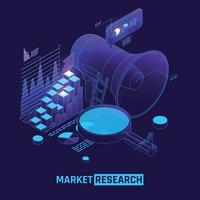 Digital Twin Technology Isometric Composition vector