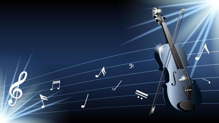 violin realistic background