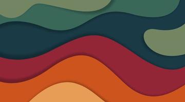 Colorful background for web banner and digital flyer in papercut style vector