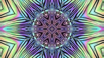 Abstract textured looped holographic Kaleidoscope video