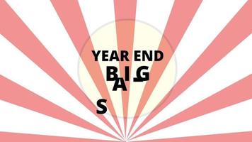 year end big sale discount illustration video