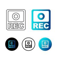 Abstract Record Icon Illustration vector