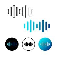 Creative Music Wave Icon Illustration vector