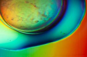 Abstract colors with oil and water photo