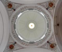 White roof dome in a perfect circle photo