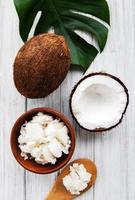 Fresh coconut oil photo