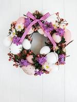 Easter holiday wreath photo