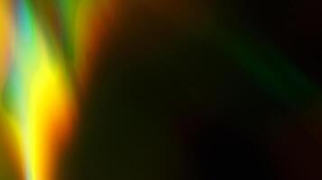 rainbow light overlay refraction texture diagonal natural holographic on black. photo