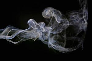 abstract gray realistic smoke fog overlay refraction texture natural on black. photo