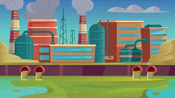 City Drains Flat Background vector