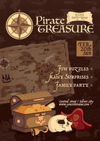 Pirate Treasure Poster vector