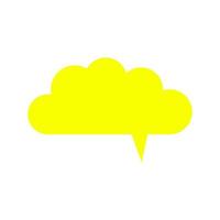 Dialog cloud on white background vector