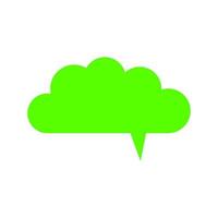 Dialog cloud on white background vector