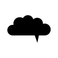 Dialog cloud on white background vector
