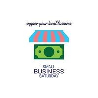 Vector graphic of small business saturday