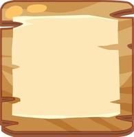 Blank wood square shape vector