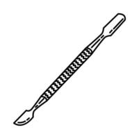 Cuticle Pusher Icon. Doodle Hand Drawn or Outline Icon Style vector