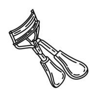 Eyelash Curler Icon. Doodle Hand Drawn or Outline Icon Style vector