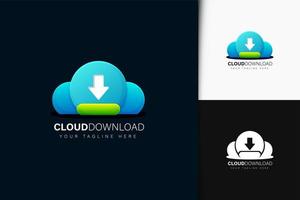 nube y descargar diseño de logotipo vector