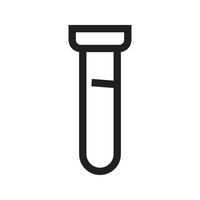 Test Tube scientist Icon vector Line for web, presentation, logo, Icon Symbol