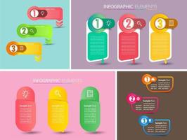 xmodern text box template, infographics banner vector