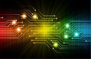 cyber circuit future technology concept background vector