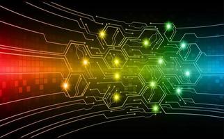 cyber circuit future technology concept background vector